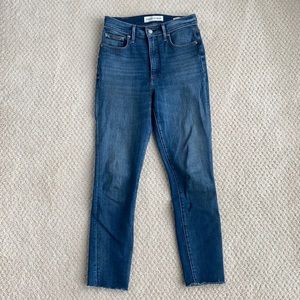 Denim Forum Lola High Rise Skinny Crop